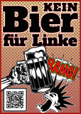 Kein Bier für Linke - Aufkleber Paket 100 Stück